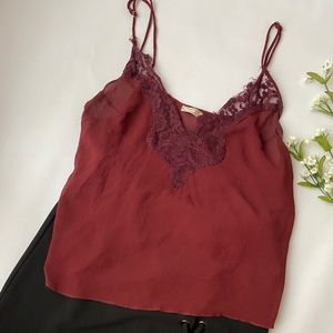Maroon free people tank